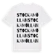 White t-shirt med Stockamöllan ordlek t-shirt