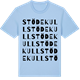Blue Soul t-shirt med Stödekull ordlek t-shirt