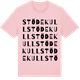 Pink Cotton t-shirt med Stödekull ordlek t-shirt