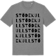 Mid Heather Gray t-shirt med Stödekull ordlek t-shirt
