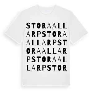 Stora Allarp ordlek t-shirt – ekologisk bomull t-shirt från Pinshirt