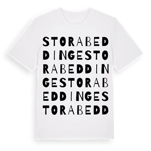 Stora Beddinge ordlek t-shirt – ekologisk bomull t-shirt från Pinshirt
