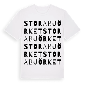 Stora Björket ordlek t-shirt – ekologisk bomull t-shirt från Pinshirt