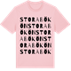 Pink Cotton t-shirt med Stora Bökön ordlek t-shirt
