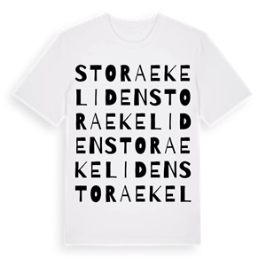 Stora Ekeliden ordlek t-shirt – ekologisk bomull t-shirt från Pinshirt