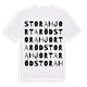 Stora Hjortaröd ordlek t-shirt