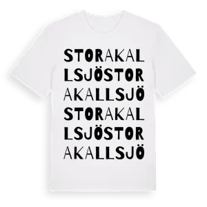 Stora Kallsjö ordlek t-shirt – ekologisk bomull t-shirt från Pinshirt