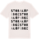 Vintage White t-shirt med Stora Köpinge ordlek t-shirt