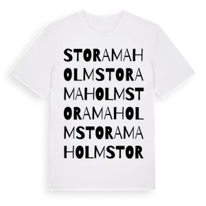 Stora Maholm ordlek t-shirt – ekologisk bomull t-shirt från Pinshirt