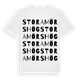White t-shirt med Stora Mörshög ordlek t-shirt