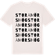 Vintage White t-shirt med Stora Mörshög ordlek t-shirt