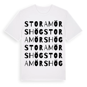 Stora Mörshög ordlek t-shirt – ekologisk bomull t-shirt från Pinshirt