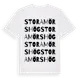White t-shirt med Stora Mörshög ordlek t-shirt