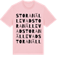 Pink Cotton t-shirt med Stora Nällevad ordlek t-shirt
