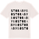 Vintage White t-shirt med Stora Nybo ordlek t-shirt