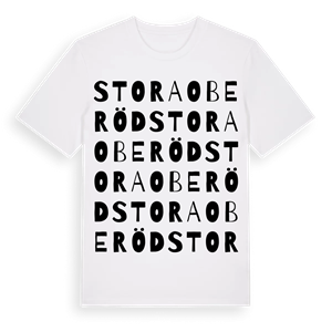 Stora Oberöd ordlek t-shirt – ekologisk bomull t-shirt från Pinshirt