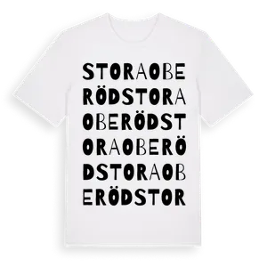 Stora Oberöd ordlek t-shirt – ekologisk bomull t-shirt från Pinshirt