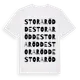 White t-shirt med Stora Rödde ordlek t-shirt