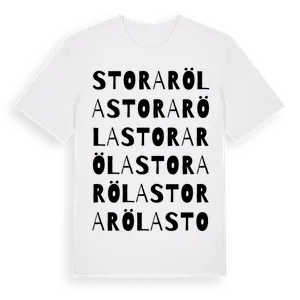 Stora Röla ordlek t-shirt – ekologisk bomull t-shirt från Pinshirt
