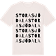 Vintage White t-shirt med Stora Sjödala ordlek t-shirt