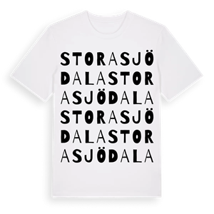 Stora Sjödala ordlek t-shirt – ekologisk bomull t-shirt från Pinshirt