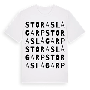 Stora Slågarp ordlek t-shirt – ekologisk bomull t-shirt från Pinshirt