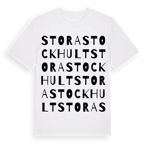 Stora Stockhult ordlek t-shirt – ekologisk bomull t-shirt från Pinshirt