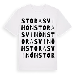 Stora Svinön ordlek t-shirt – ekologisk bomull t-shirt från Pinshirt