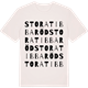 Vintage White t-shirt med Stora Tibbaröd ordlek t-shirt