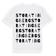 White t-shirt med Stora Tingberg ordlek t-shirt
