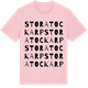 Pink Cotton t-shirt med Stora Tockarp ordlek t-shirt