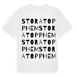 Stora Topphem ordlek t-shirt – ekologisk bomull t-shirt från Pinshirt