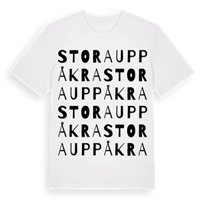 Stora Uppåkra ordlek t-shirt – ekologisk bomull t-shirt från Pinshirt