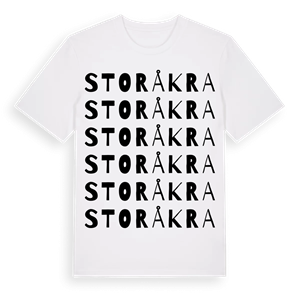 Storåkra ordlek t-shirt – ekologisk bomull t-shirt från Pinshirt