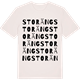 Vintage White t-shirt med Storäng ordlek t-shirt
