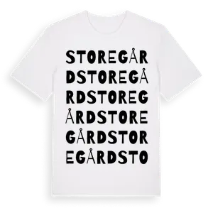 Storegård ordlek t-shirt – ekologisk bomull t-shirt från Pinshirt