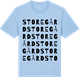 Blue Soul t-shirt med Storegård ordlek t-shirt