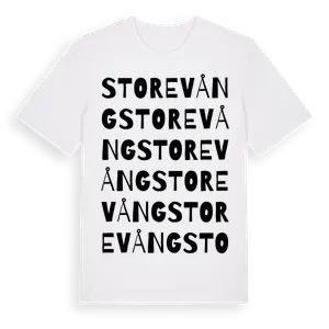 Storevång ordlek t-shirt – ekologisk bomull t-shirt från Pinshirt