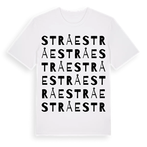 Stråe ordlek t-shirt – ekologisk bomull t-shirt från Pinshirt