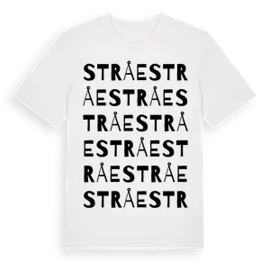 Stråe ordlek t-shirt – ekologisk bomull t-shirt från Pinshirt