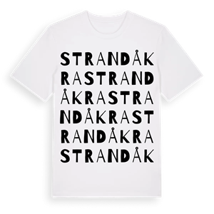 Strandåkra ordlek t-shirt – ekologisk bomull t-shirt från Pinshirt