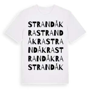 Strandåkra ordlek t-shirt – ekologisk bomull t-shirt från Pinshirt