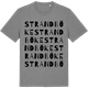 Mid Heather Gray t-shirt med Strandböke ordlek t-shirt