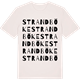 Vintage White t-shirt med Strandböke ordlek t-shirt