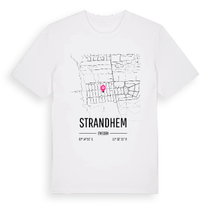 Strandhem karta t-shirt – ekologisk bomull t-shirt från Pinshirt