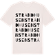Vintage White t-shirt med Strandhusen ordlek t-shirt