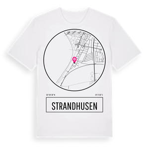 Strandhusen t-shirt – ekologisk bomull t-shirt från Pinshirt