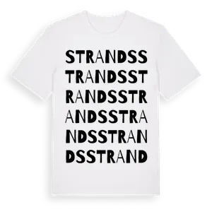Strands ordlek t-shirt – ekologisk bomull t-shirt från Pinshirt