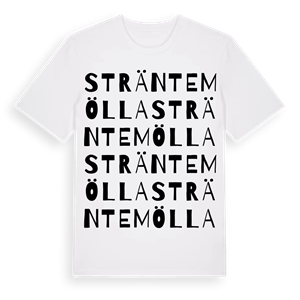 Sträntemölla ordlek t-shirt – ekologisk bomull t-shirt från Pinshirt