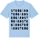 Blue Soul t-shirt med Strö gård ordlek t-shirt